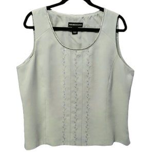 Norton McNaughton Muted Heather Green Sleeveless Top Size 18